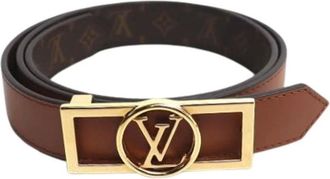 Louis Vuitton Pre-owned Belts, female, Brown, Size: ONE SIZE Pre-owned Canvas Belt