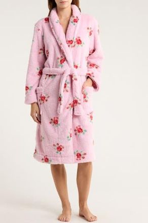 PJ Salvage Fleece Robe in Pink at Nordstrom Rack, Size Small
