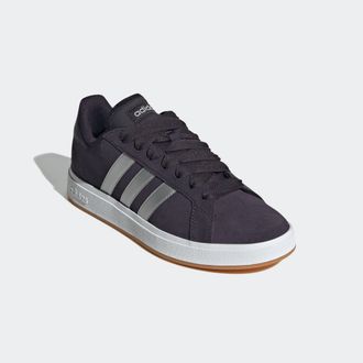 adidas Sneaker ADIDAS SPORTSWEAR GRAND COURT BASE 00S, Damen, Gr. 36, schwarz (aurora schwarz, matte silber, cloud wei&szlig;), Leder, Synthetik, Schuhe Sneaker, D