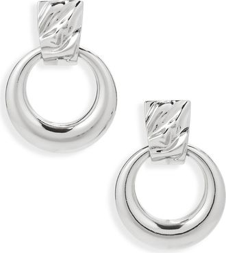 Panacea Door Knocker Drop Earrings in Silver at Nordstrom Rack