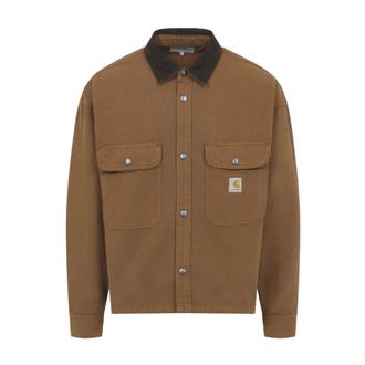 Carhartt Work in Progress Carhartt Wip, Light Jackets, male, Brown, Size: M Prescott Jacket