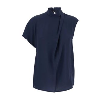Tela Sleeveless Tops, female, Blue, XS, Sleeveless Viscose Top