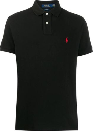 Polo Ralph Lauren Polo met geborduurd logo - Heren - Polos - Zwart - 2XL - Katoen - Tops