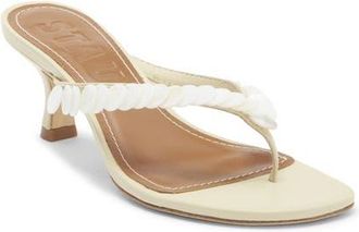 Staud Freja Embellished Thong Sandal in Cream at Nordstrom, Size 38.5