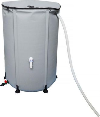 Habitat et Jardin Habitat Et Jardin - Dep&oacute;sito Recuperador De Agua Flexible De Pvc 250 L - Gris