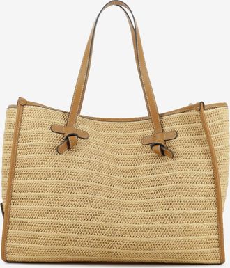 Gianni Chiarini Borsa in tessuto e pelle Marcella beige