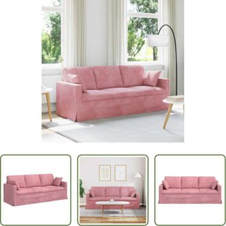 vidaXL vidaXL Divano ergonomico - Divano Rosa 198 x 78 x 80 cm Velluto