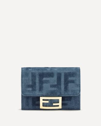 Fendi Trifold Wallet with FF monogram in jacquard Female UNI