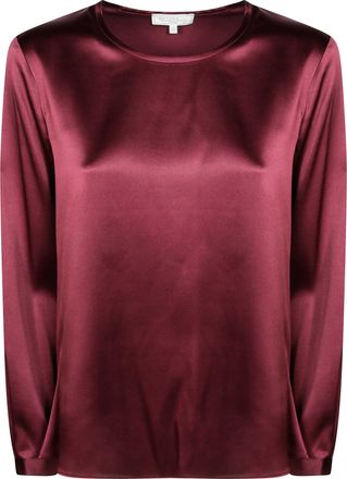 Antonelli Adige Silk-Blend Satin Blouse
