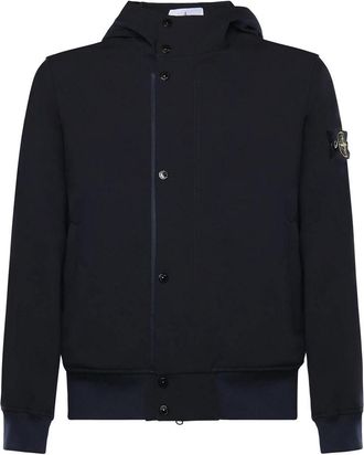 Stone Island Rainproof Nylon Rep Jacket With Logo