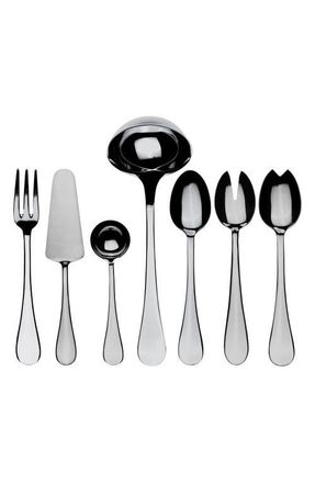 Mepra Brescia 7-Piece Serving Set in Stainless Steel at Nordstrom