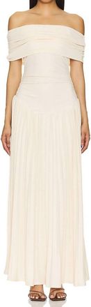 Lioness Field Of Dreams Maxi Dress In Oatmeal