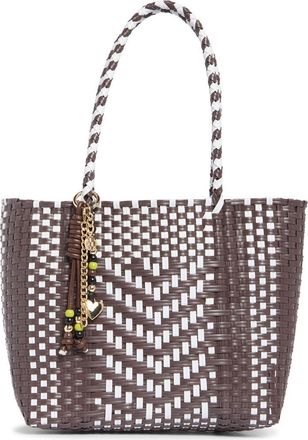 Steve Madden BSunny Woven Tote in Brown Multi Woven at Nordstrom Rack