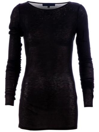 Sharon Wauchob Textured top - women - Viscose - 38 - Black