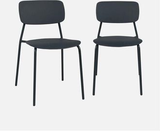 Sweeek Silla De Jard&iacute;n Apilable De Acero, Set De 2