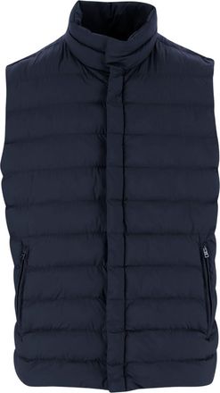 Herno Navy Blue Sleeveless Jacket