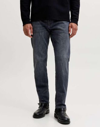 Jack & Jones Clark jeans a vita media in denim grigio