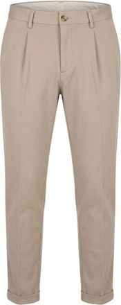 Baldinini Broek - Heren - Broeken - Beige - Maat: XL Zijde