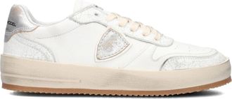 Philippe Model Witte lage sneakers voor vrouwen - Dames - Sneakers - Wit - 38 EU - Leer - Schoenen