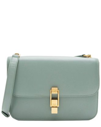 Saint Laurent Green Smooth Calfskin Le Carre Shoulder Bag (Authentic Pre- Loved)