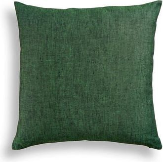 Solino Home Linen Pillow Cover 20 x 20 Inch for Dining Table, Holiday and Everyday Table Decor - Montauk in Forest Green at Nordstrom, Size Large