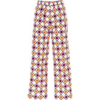 Aspesi Wide Trousers, female, Multicolor, 2XS, Stylish Trousers
