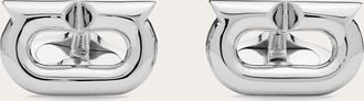Ferragamo Men Gancini cufflinks Grey