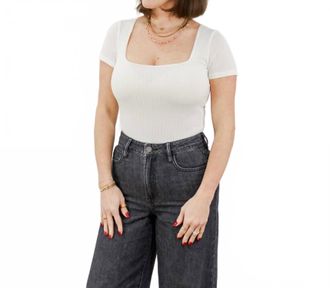 Saltwater Luxe Short Sleeve Bodysuit In White