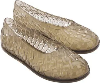 Melissa Possession Water Resistant Jelly Ballet Flat in Beige at Nordstrom, Size 10