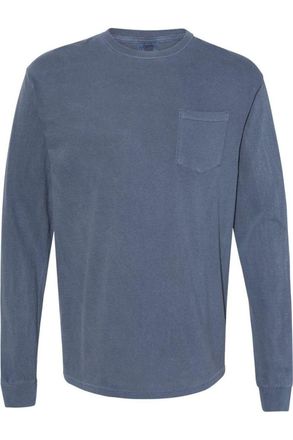 Comfort Colors Garment-Dyed Heavyweight Long Sleeve Pocket T-Shirt