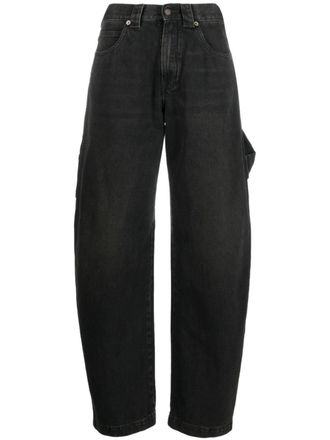 Darkpark mid-rise wide-leg jeans - women - Cotton/Cotton/Polyester - 24 - Black