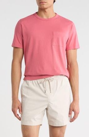 Brooks Brothers Cotton Knit Pocket T-Shirt in Red Multi at Nordstrom Rack, Size Xx-Large