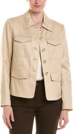 Jones New York Cavalry Twill Safari Jacket