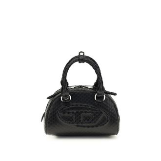 Diesel Black Calf Leather Bos Taurus Womens Handbag