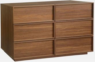 Sweeek Sweeek - Cassettiera effetto legno 6 cassetti