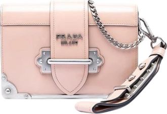 Prada Pre-owned Leather prada-bags - Dames - Vintage Schoudertas - Roze - ONE Size - Vintage