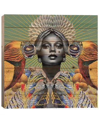 iCanvas Icanvas Iris Wood Print By Lolita Lorenzo