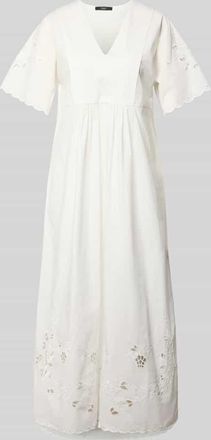 Max Mara Flie&szlig;endes Freizeitkleid aus reiner Baumwolle Modell TARTUFO in Weiss, Gr&ouml;&szlig;e XXL