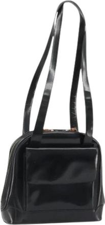 Gucci Pre-owned Vintage Schoudertas - Dames - Vintage Schoudertas - Zwart - ONE Size - Leer - Vintage