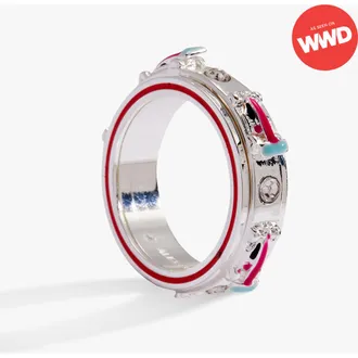 Alex and Ani Hot Wheels Racecar Fidget Ring in Silver at Nordstrom