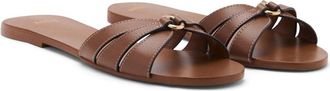 Mango Slide Sandal in Leather at Nordstrom, Size 6.5Us