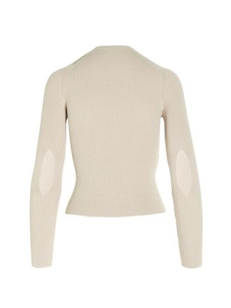 Fendi Cotton Blend Cardigan - Beige