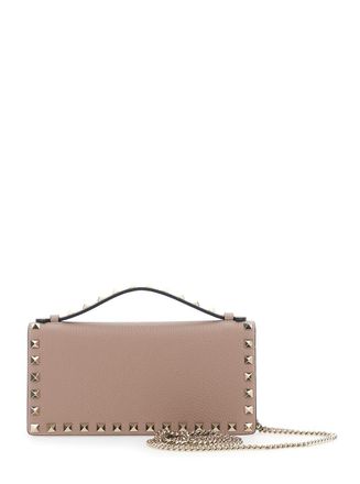 Valentino Garavani Womens Mini Leather Bag Pink Calf