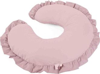 OEM Almohada De Lactancia Con Volantes, Rosa Empolvado