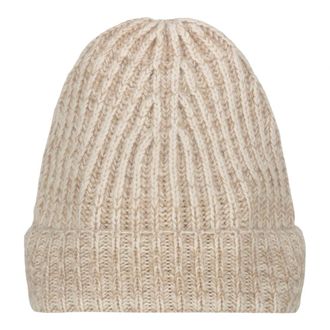 Malo Ribbed Cashmere Beanie - male - Malo - Accessories - Beige - ONE SIZE - Accessories