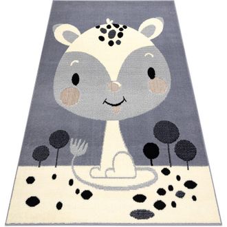 RugsX Rugsx - Alfombra Bcf Flash Fox 3995 - Zorro Gris Grey 200x300 Cm