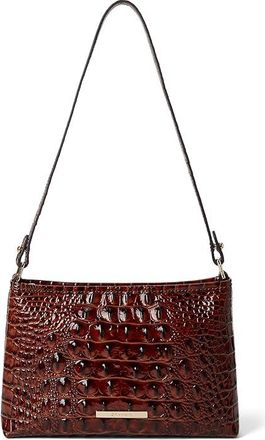 Brahmin Melbourne Lorelei Shoulder Bag Womens Handbags Pecan, Leather