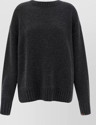 Extreme Cashmere cashmere heavy-knit crew-neck long-sleeve sweater