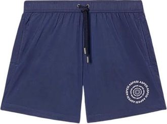 Aspesi Logo Beachwear voor Heren - Heren - Strandmode - Blauw - 2XL - Polyester - Badmode