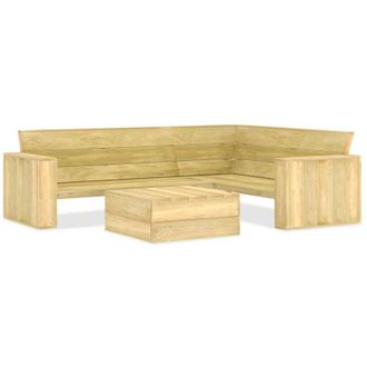 vidaXL Vidaxl - Set Divani da Giardino 2 pz in Legno di Pino Impregnato